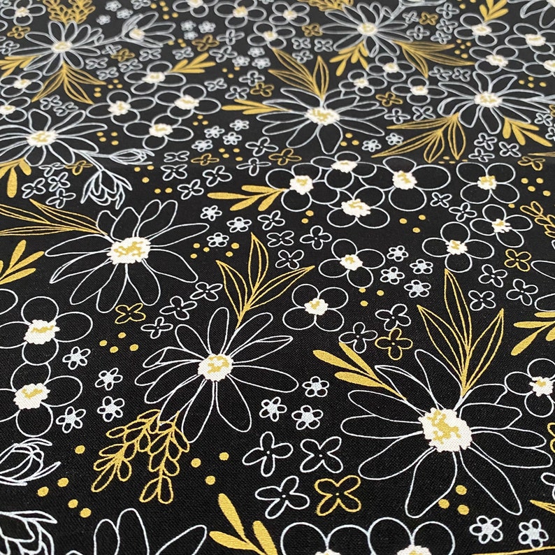 0.5 m cotton fabric Gilded by Alli K for Moda fabrics / metallic effect / patchwork fabric image 4