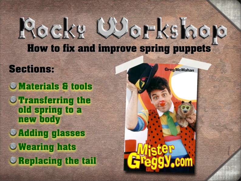 Turn your Rocky Raccoon spring animal puppet into a real character in your show. If you use a puppet in your show, this booklet is for you image 2