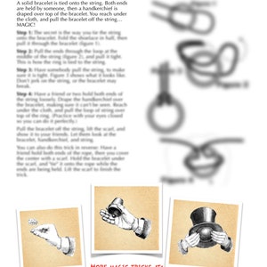 Magician's hands printable wall art posters. Hi-res PNG files showing various stage of manipulation, also include magic trick instructions image 9