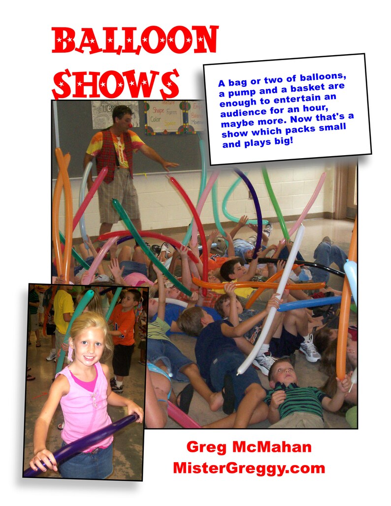 Funny balloon routines and activities for any family audience. From birthday parties to school assemblies. Big laughs for your kids show. image 2