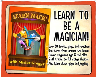 Perform amazing tricks and illusions - amaze, entertain friends & family! Learn Magic, be a magician! Over 50 tricks, gags and routines!