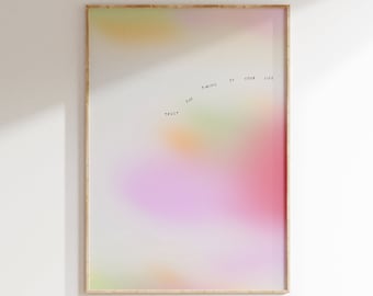 Lámina artística con degradado rosa, Confía en el momento oportuno (Descarga digital)