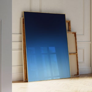 Blue Blur Aura Poster Download - Abstract Blue Gradient Wall Print, Aura, Spiritual Print, Abstract Colour, Pink Aura Art, DIGITAL DOWNLOAD