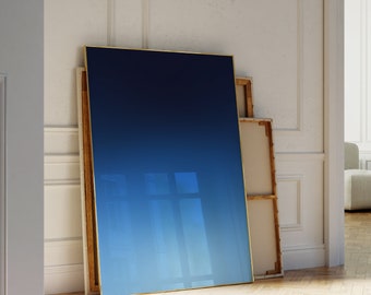 Blue Gradient Night Sky Art Print – Spiritual Home Decor