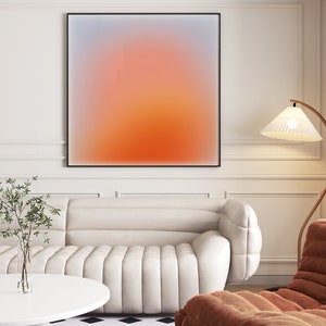 Lila Aura bei Sonnenuntergang, Kunstdruck, Wandbild mit Farbverlauf, Abstrakte Bunte Aura, Verträumte Wandkunst, Poster, DIGITALER DOWNLOAD