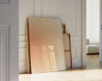 Peach Blur Aura Digital Poster - Printable Peach Gradient Wall Print, Aura, Spiritual, Abstract, Neutral Aura Art Print, DIGITAL DOWNLOAD