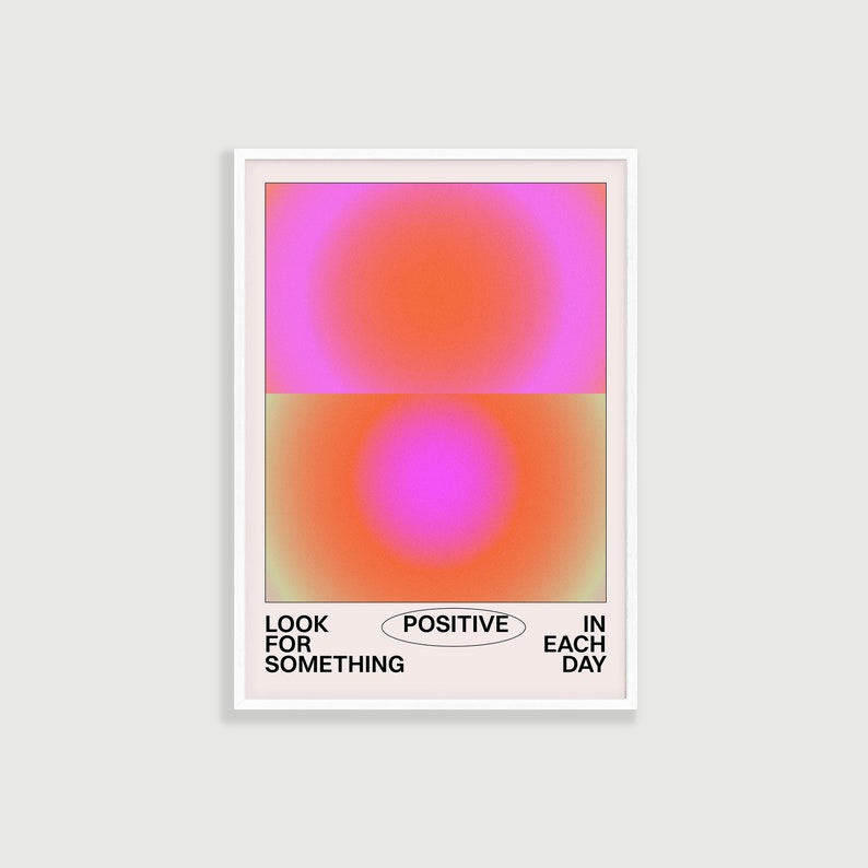 Gradient Aura Art Print, Positive Affirmation Poster (digital Download ...