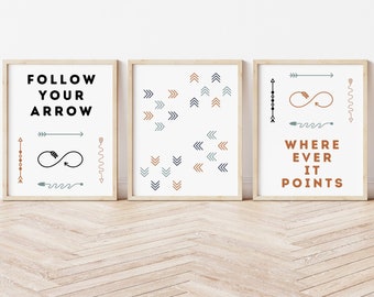 Minimalist Arrow Wall Art - Etsy