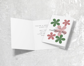 Mother's Day Card | Downloadable Mother Card | Printable Mothers Day Card