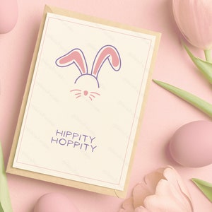 Printable Easter Card | Some Bunny Loves You Card Download | Easter Card Bunny PDF