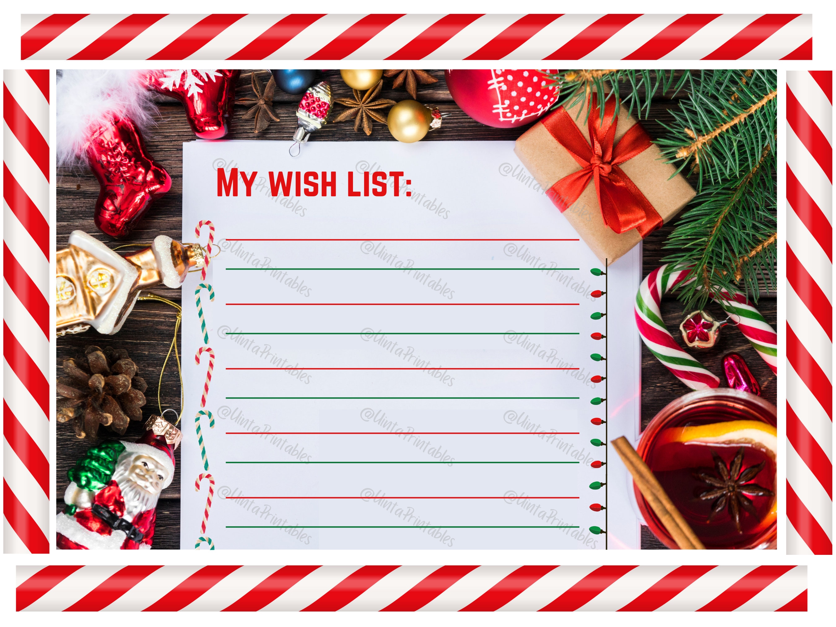 Printable Christmas Wish List Download Teen Christmas Wish List
