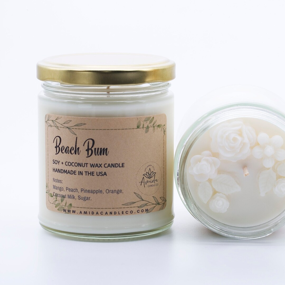 Mango and Coconut 12 oz Candle - Home Decor and Gifts