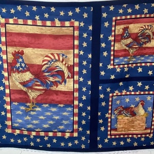 Americana Rooster Panel 35x44”