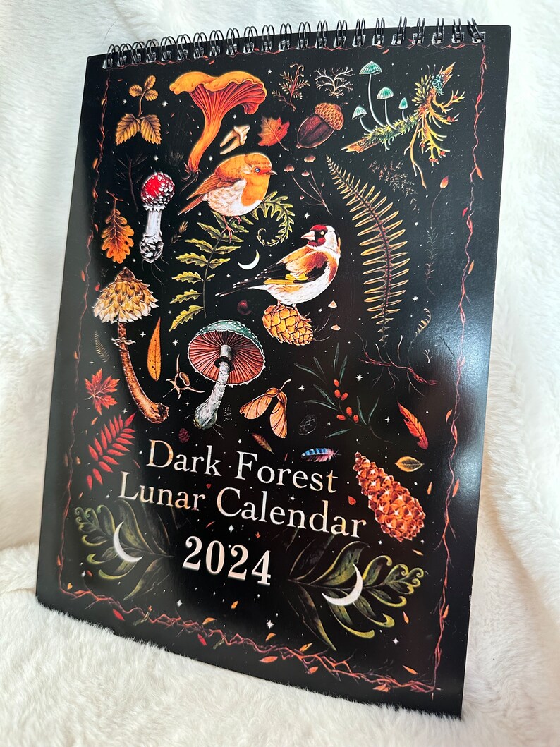 Dark Forest Lunar Calendar 2024 Etsy