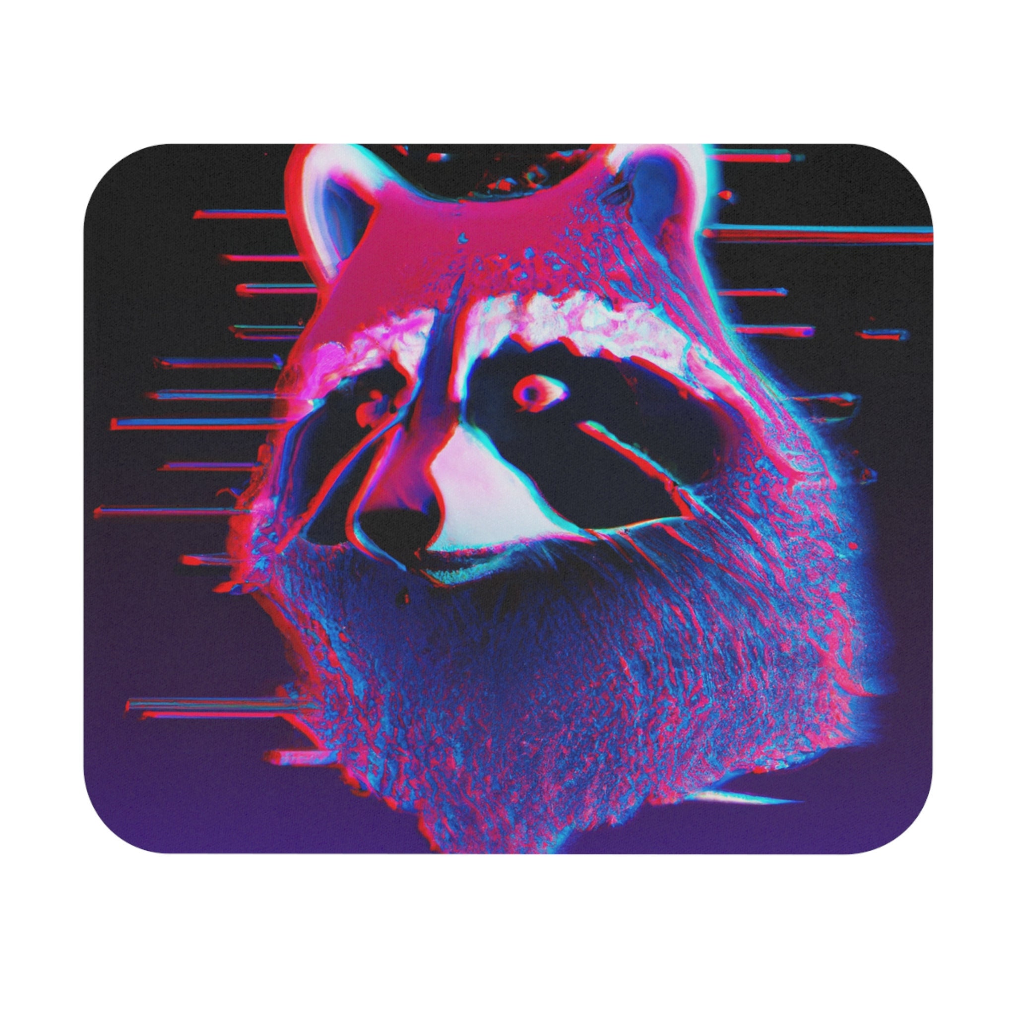 Synth Raccoon Mouse Pad - Etsy
