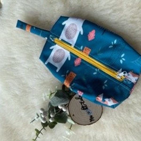 Wet wipe and diaper bag made of PUL fabric