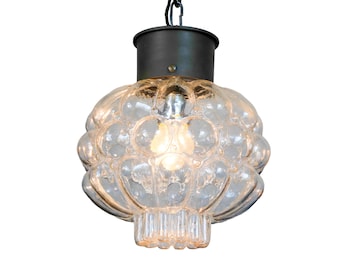 Lampe à Suspension Mid-Century vintage en Verre par Limburg