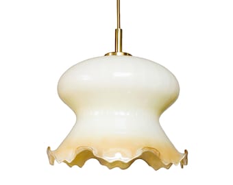 Lampe à suspension vintage vintage en verre de Murano