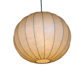 Vintage Mid Century Cocoon Orb Pendant Lamp by Goldkant