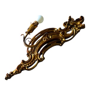 Vintage Italian Gold Florentine Wall Lamp
