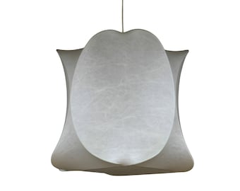 Vintage XXL Mid Century Cocoon Pendant Light by Goldkant