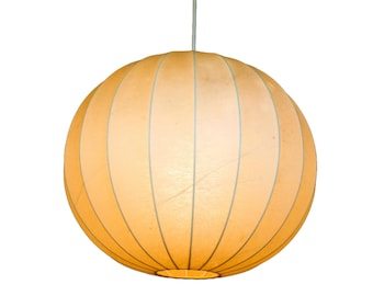 Vintage Mid Century Cocoon Orb Pendant Lamp by Goldkant
