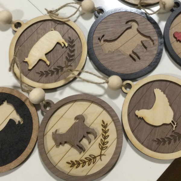 Goat and Chicken Christmas Svg Etsy