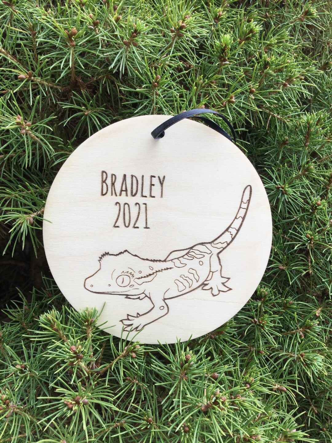 Crested Gecko Ornament Christmas Personalized Terrarium Gift Etsy