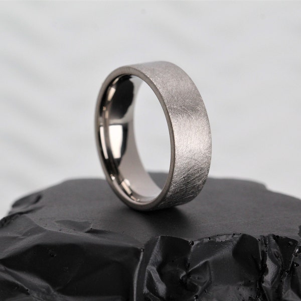 Titanium Wedding Ring Women Etsy