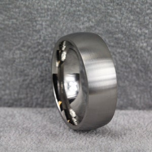 Men’s Titanium Wedding Ring – Matte Finish – UK Made – Modern Groom Band 3mm to 10mm widths - Free Inside Engraving!