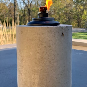 6-3/4&quot; Individual Concrete Tiki Torch