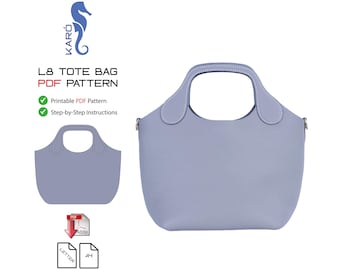 Faça você mesmo a sua bolsa tote L8 (molde em PDF + instruções)