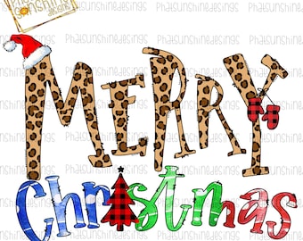 Merry Christmas Digital Download,  Sublimation Design, Sublimation Image,   Holiday, Christmas Design, Santa, Instant Download