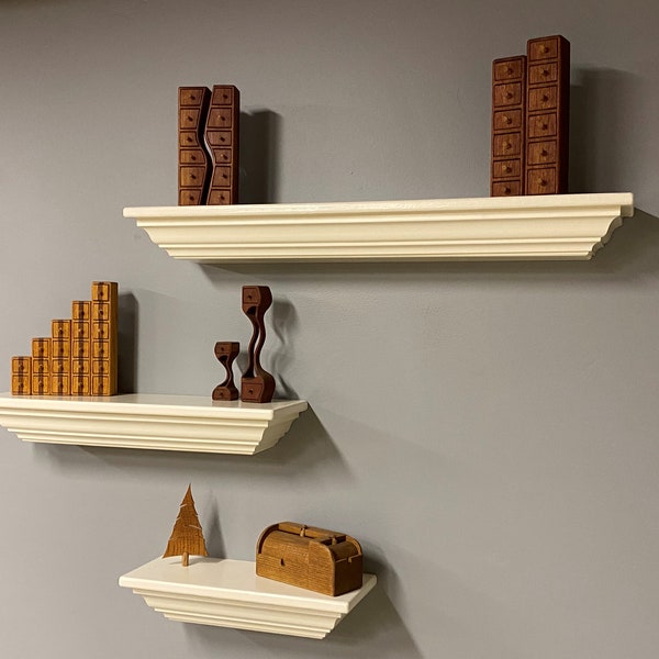 Crown Molding Floating Shelves Etsy