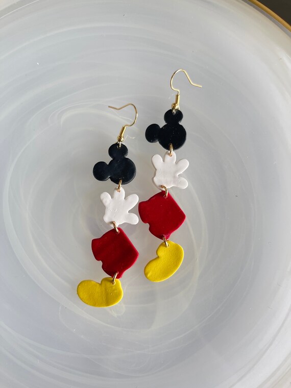 Child's Cubic Zirconia ©Disney Mickey Mouse Stud Earrings in 10K Gold |  Zales