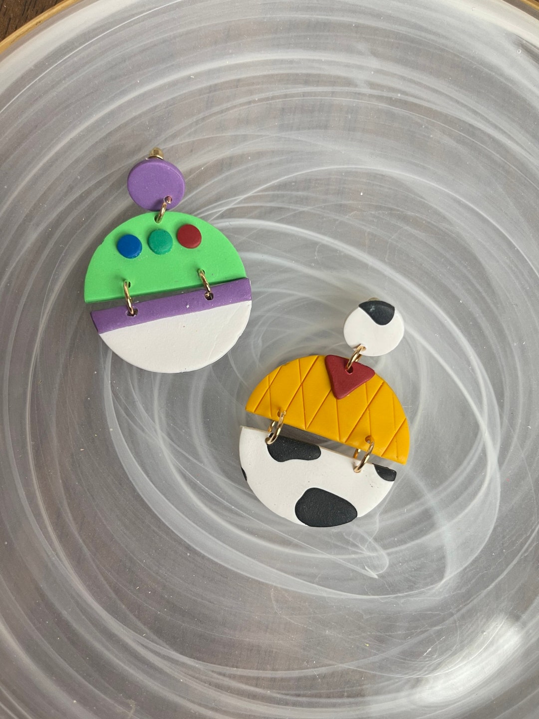 Buzz and Woody Toy Story Large Disney Dangle Post Handmade Small Batch