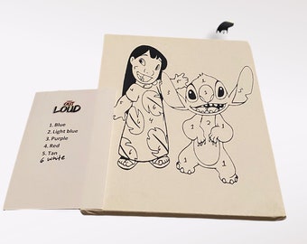 Toile peinte Lilo et Stitch