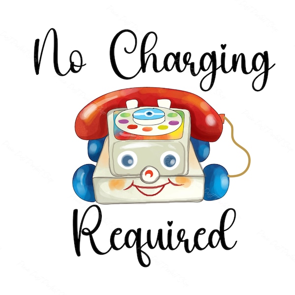 No Charging Required, Playskool, Chatter Phone, Vintage Toy, Old School, Theme Park, Instant Digital Download Clipart, 300 dpi, PNG Graphic