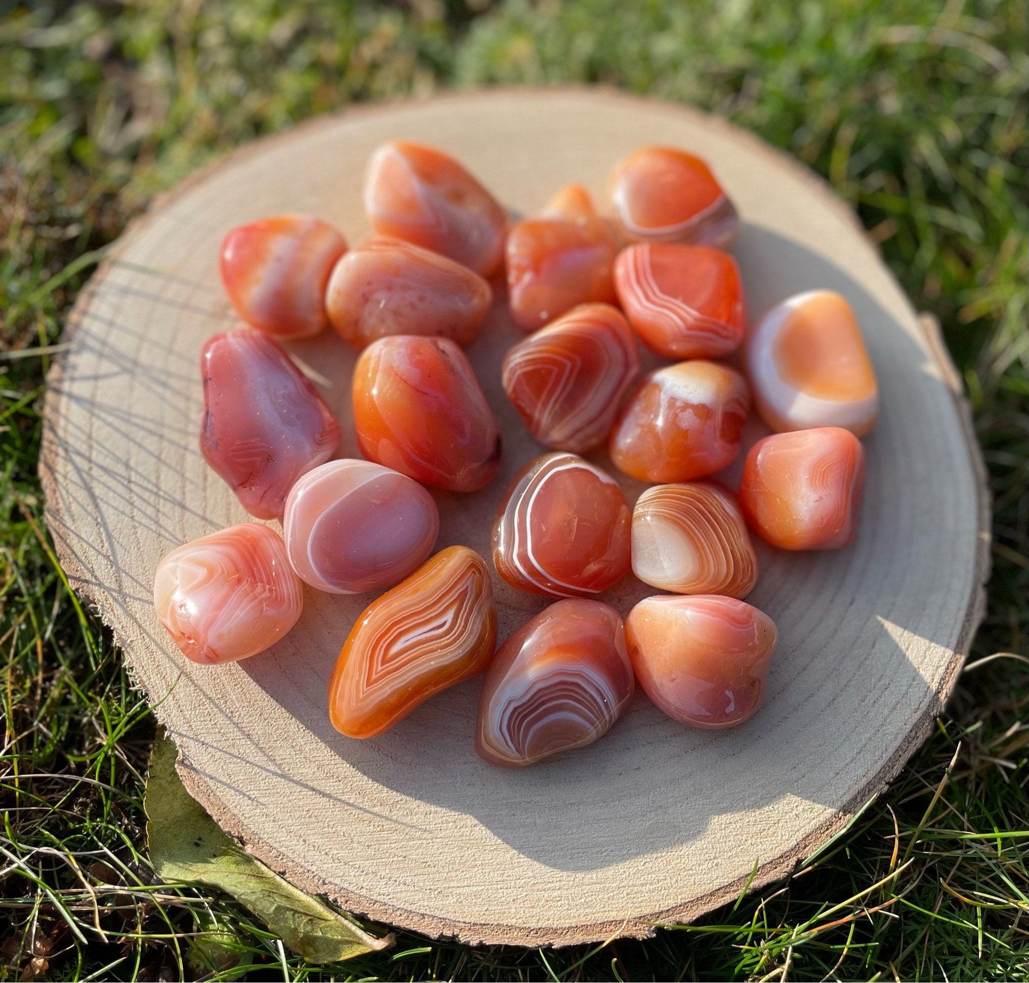 Buy Apricot Agate Tumble Online in India Etsy
