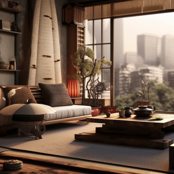 Zoom Japanese Background Etsy