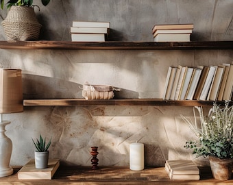 Virtual Backdrop for Online Meetings - Classy Modern Shelf Background | Zoom | Microsoft Teams | Facebook | WebEx | Skype | Google Meet