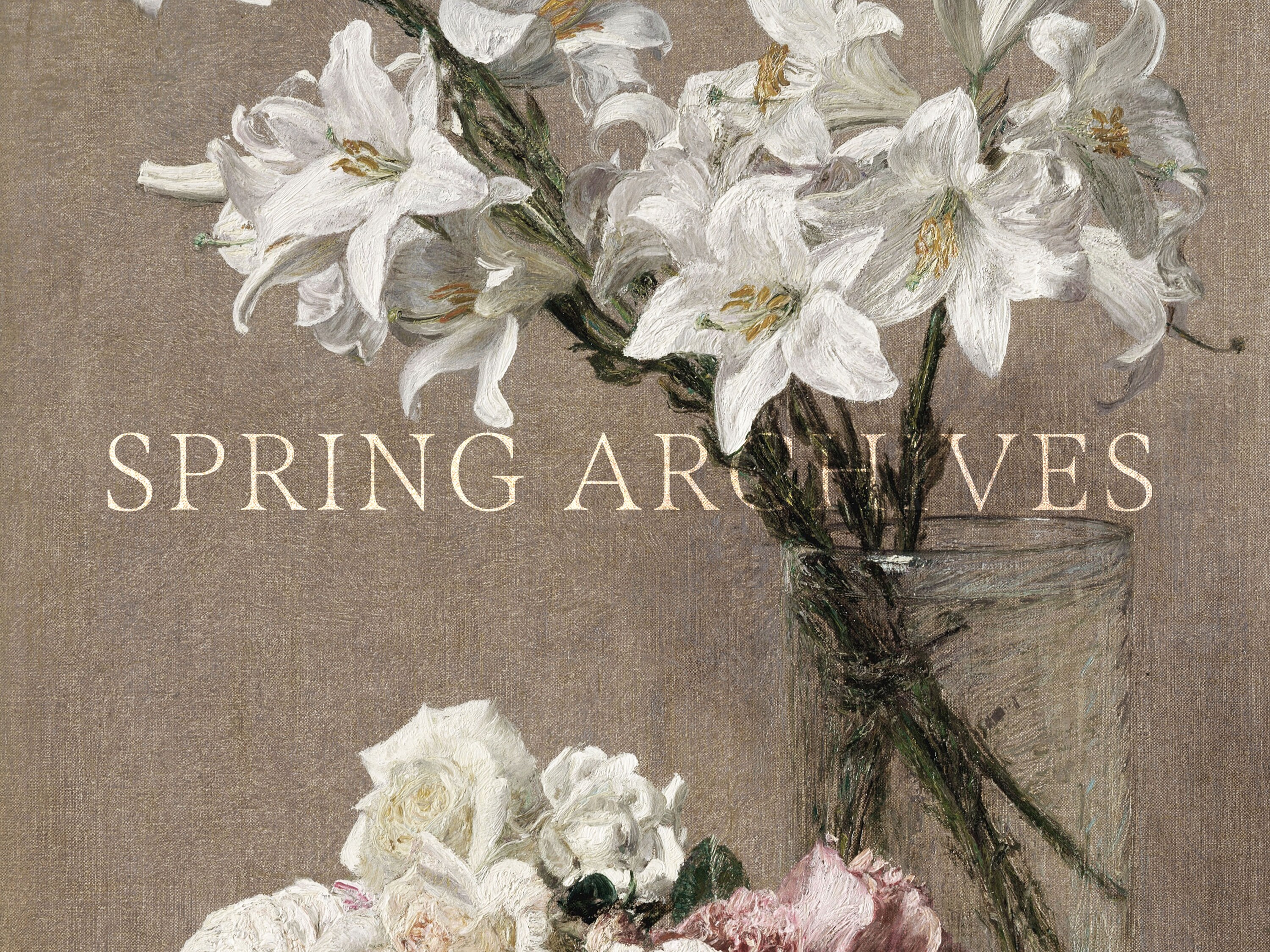 PRINTABLE Vintage White Flowers Wall Art, Floral Painting Art Print ...