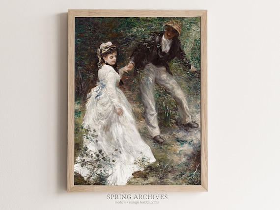 PRINTABLE Vintage Couples Painting Valentines Day Decor, Valentine's Wall Art Instant Download, Romantic Home Decorations Print at Home