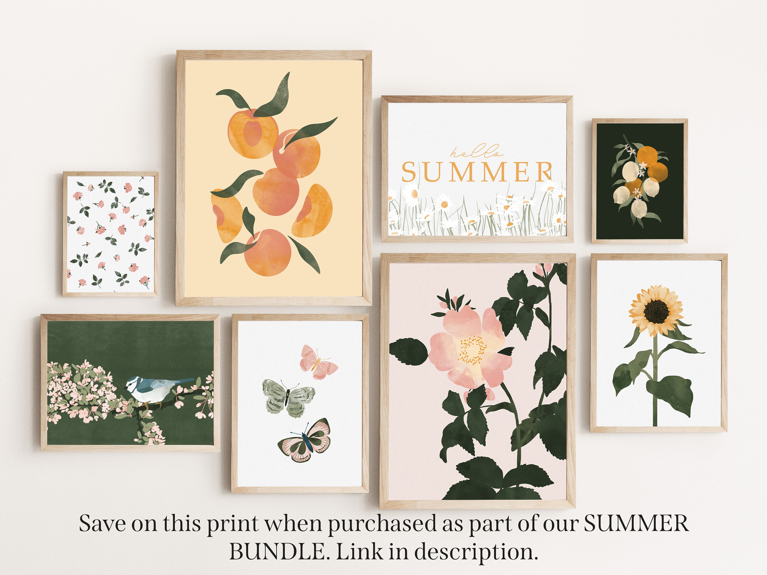 Sunflower Printable Wall Art Floral Summer Home Decor - Etsy