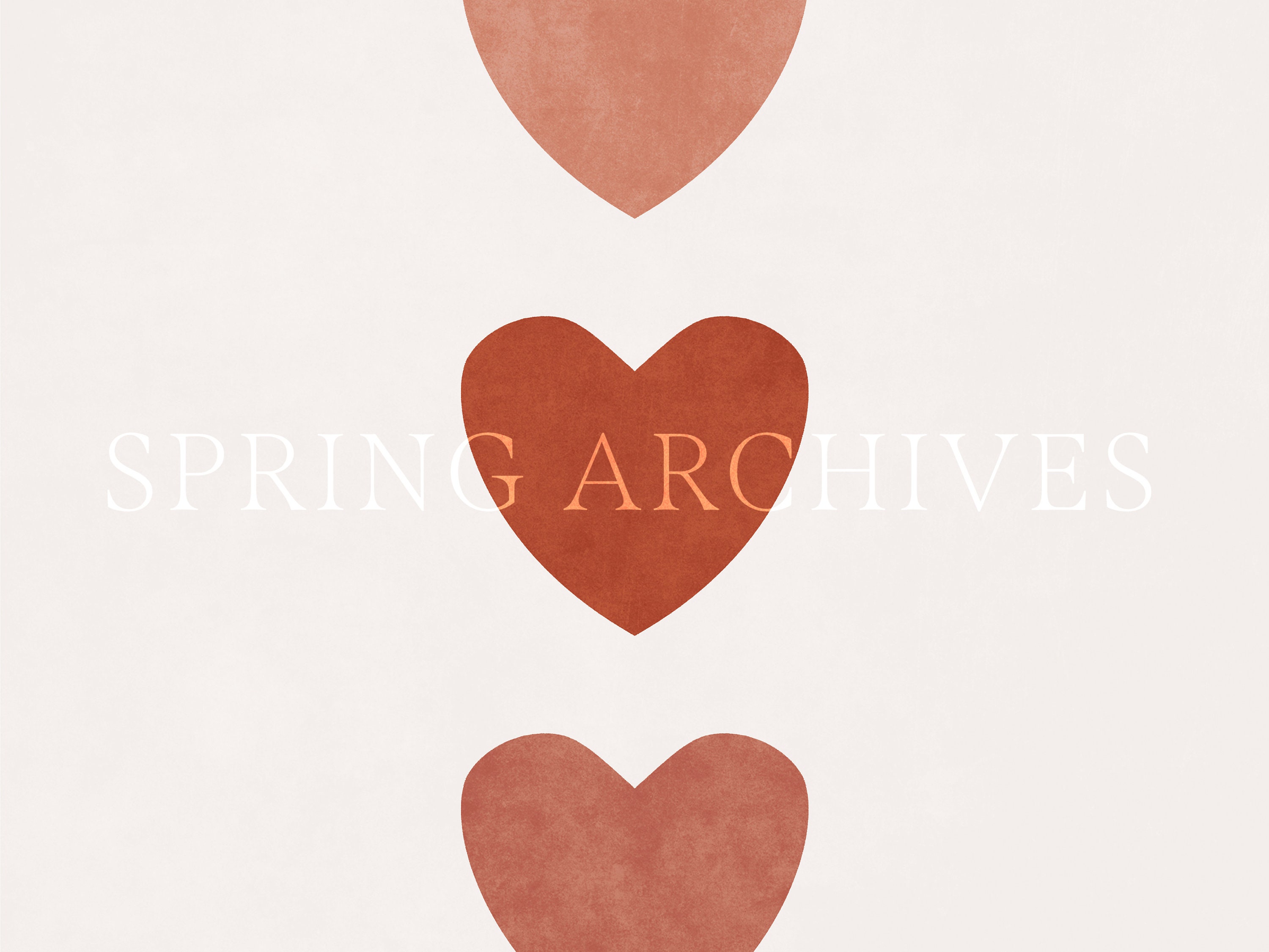 PRINTABLE Hearts Wall Art Colorful Valentines Day Art Print Etsy