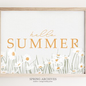 Summer Printable Wall Art Bundle, Gallery Set of 8 Art Prints, Nature Home Decor, Modern Spring ...