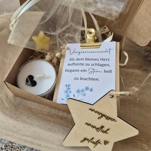 Trauerbox Sternenkind, Geschenkset Trauer, Beileid, Trauergeschenk, Mitbringsel, Anteilnahme, stille Anteilnahme, Sterneneltern