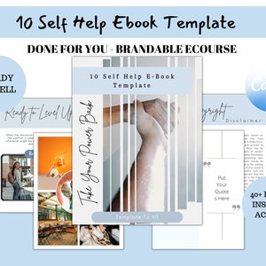 Done For You - Self Motivation Brandable eCourse - Editable Canva - Life coaching tools - Lead magnet Workbook - Coach Workbook Template