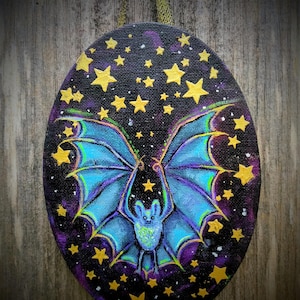 Celestial Bat – Original 5x7 Hanging Painting