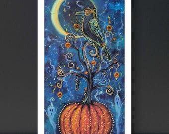 Archival giclee paper print, "Midnight Mischief"